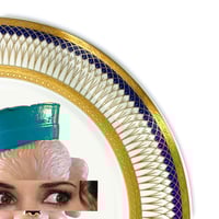 Image 3 of Eyeconic - Winona Kitsch Face - Large Fine China Plate - #0774