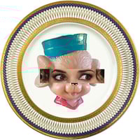 Image 1 of Eyeconic - Winona Kitsch Face - V - Fine China Plate - #0787