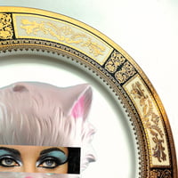 Image 3 of Eyeconic - Elizabeth Taylor Kitsch Face - Large Fine China Plate - #0744