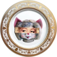 Image 1 of Eyeconic - Marilyn Monroe Kitsch Face - Large Fine China Plate - #0743