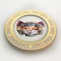 Image 2 of Eyeconic - Marilyn Monroe Kitsch Face - Fine China Plate - #0743