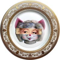 Image 1 of Eyeconic - Marilyn Monroe Kitsch Face - Fine China Plate - #0743