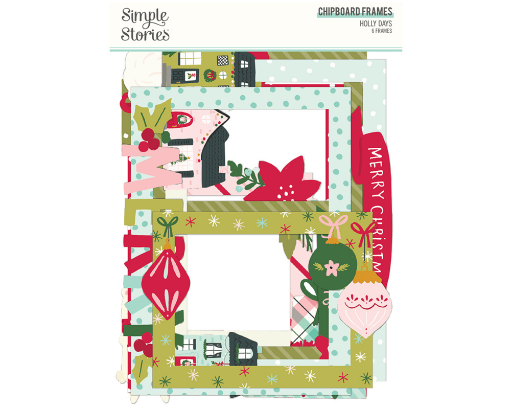 Image of Simple Stories | Holly Days Chipboard Frames