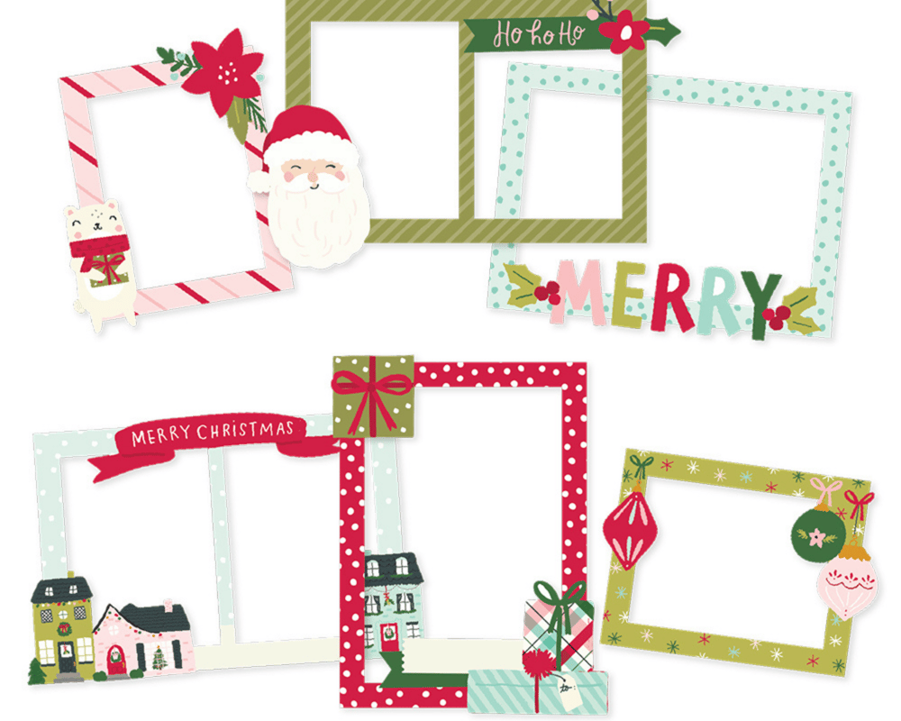 Image of Simple Stories | Holly Days Chipboard Frames