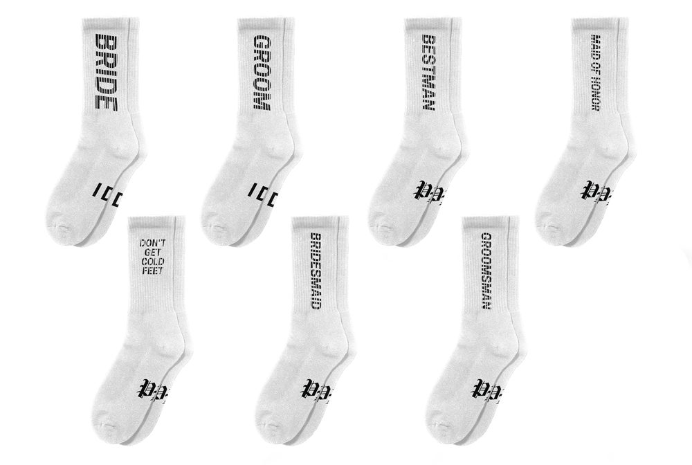 Bride & Groom Plush Sock Collection (2 Colors)