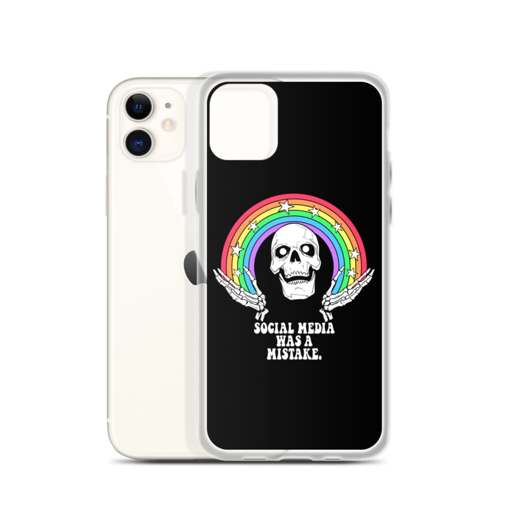 Image of Social Media was a Mistake iPhone Case