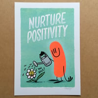 Image 1 of Nurture Positivity - Risograph print