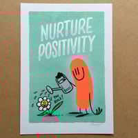Image 1 of Nurture Positivity - Risograph print