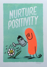 Image 2 of Nurture Positivity - Risograph print