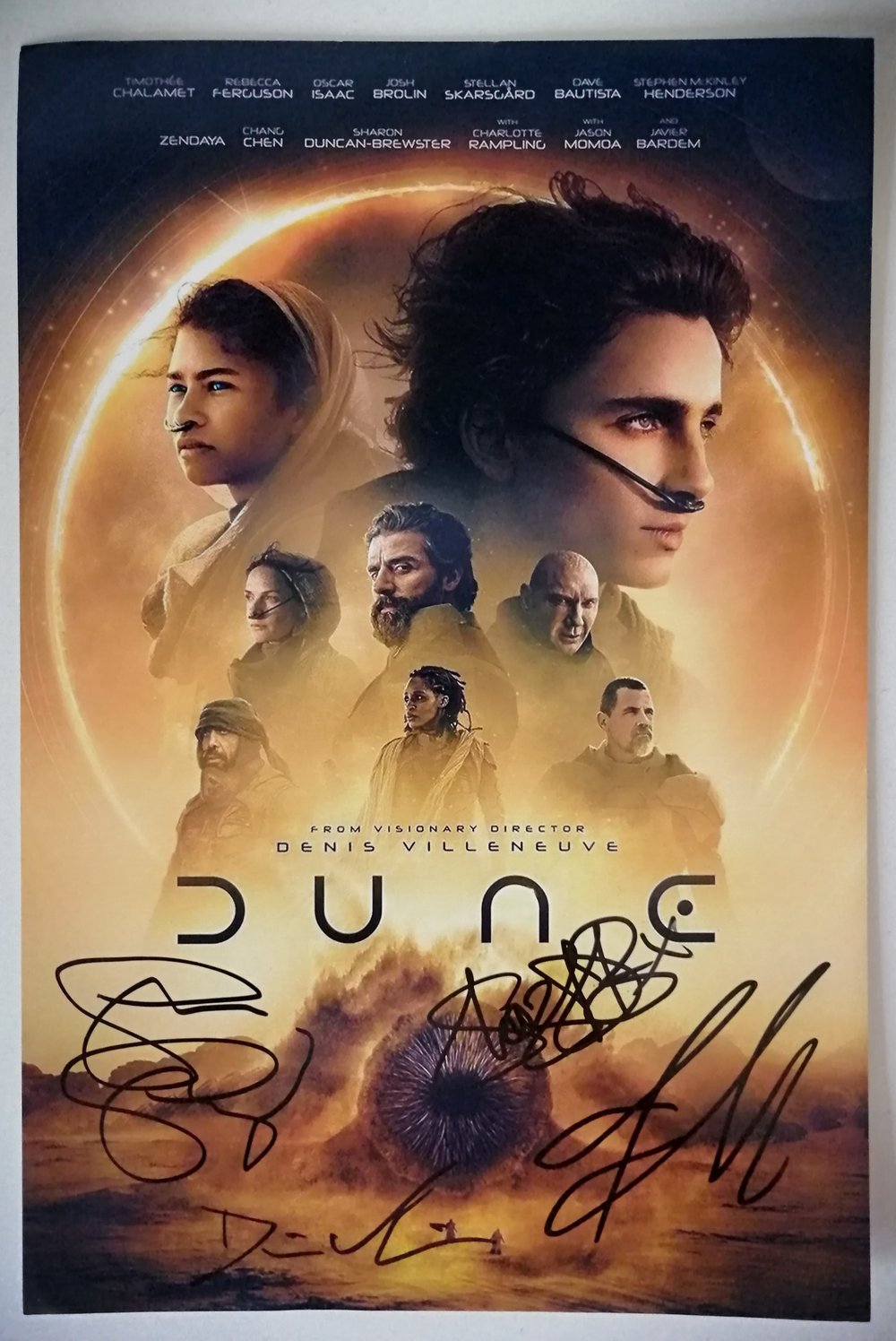 Dune Cast Signed 12x8