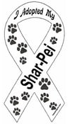 Image of I adopted my Shar Pei car magnet