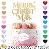 CAKE TOPPERS - Christmas RANGE - CHOOSE YOUR DESIGN AND COLOUR