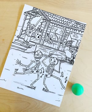 Image of Spooky Haunted House Giant Coloring Sheet