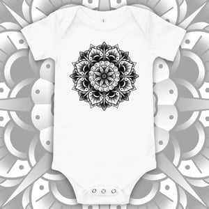 Image of MANDALA BABY GROW. 3-18 MONTHS