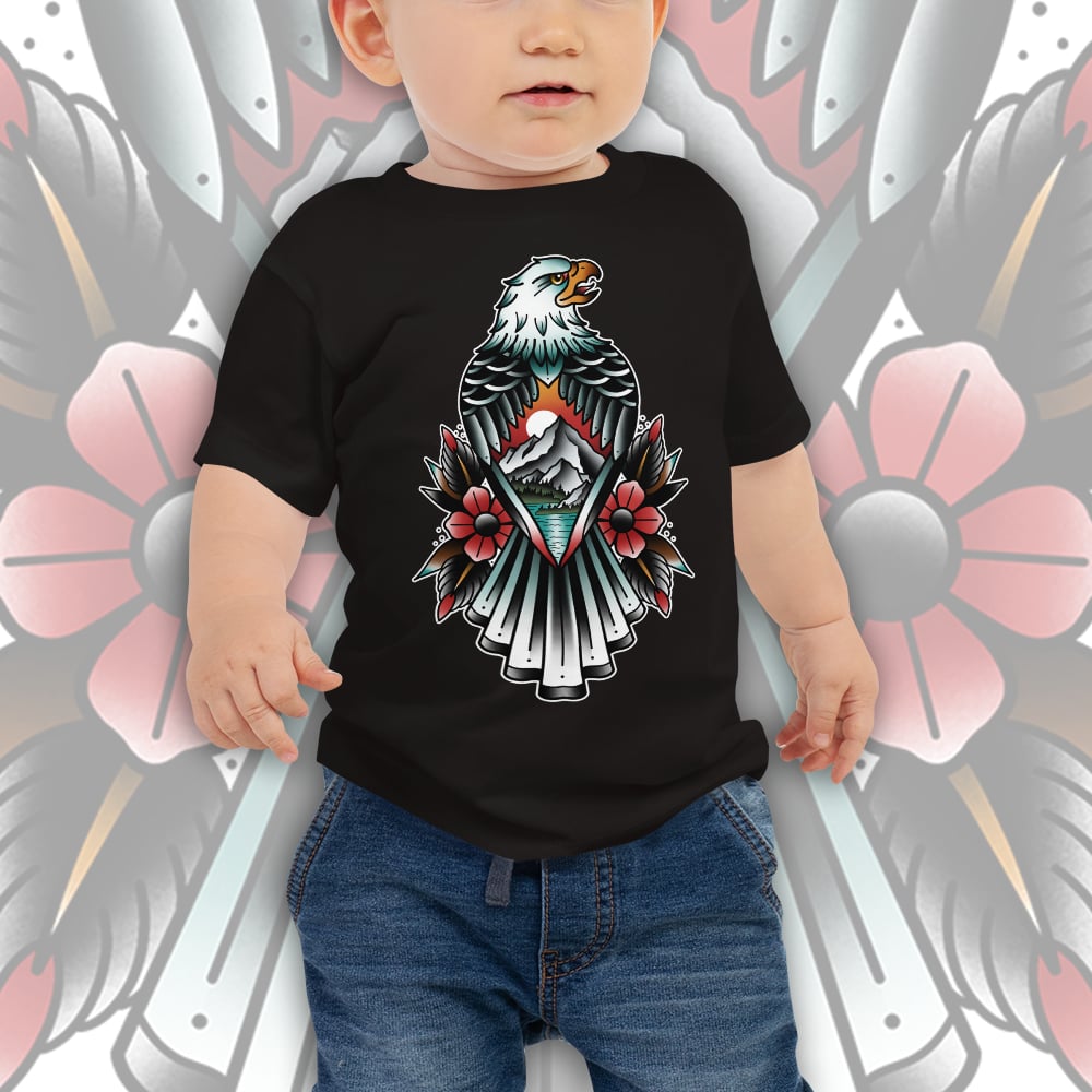 Image of EAGLE BABY TEE. 6-24 MONTHS