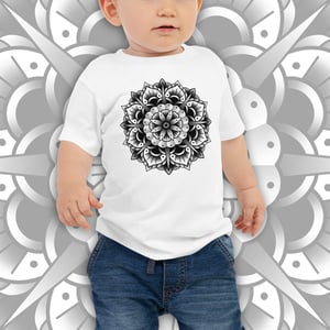 Image of MANDALA BABY TEE. 6-24 MONTHS