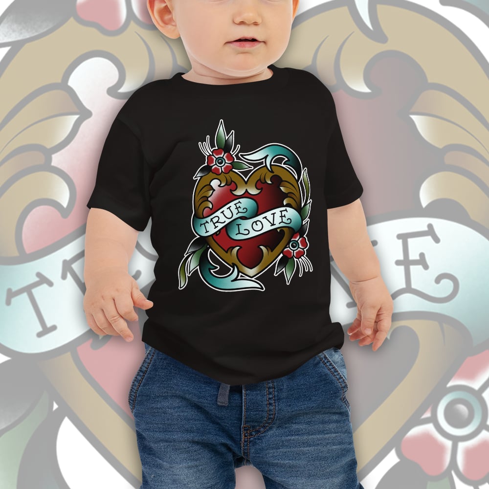 Image of TRUE LOVE BABY TEE. 6-24 MONTHS