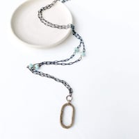 Image 1 of Long oval necklace