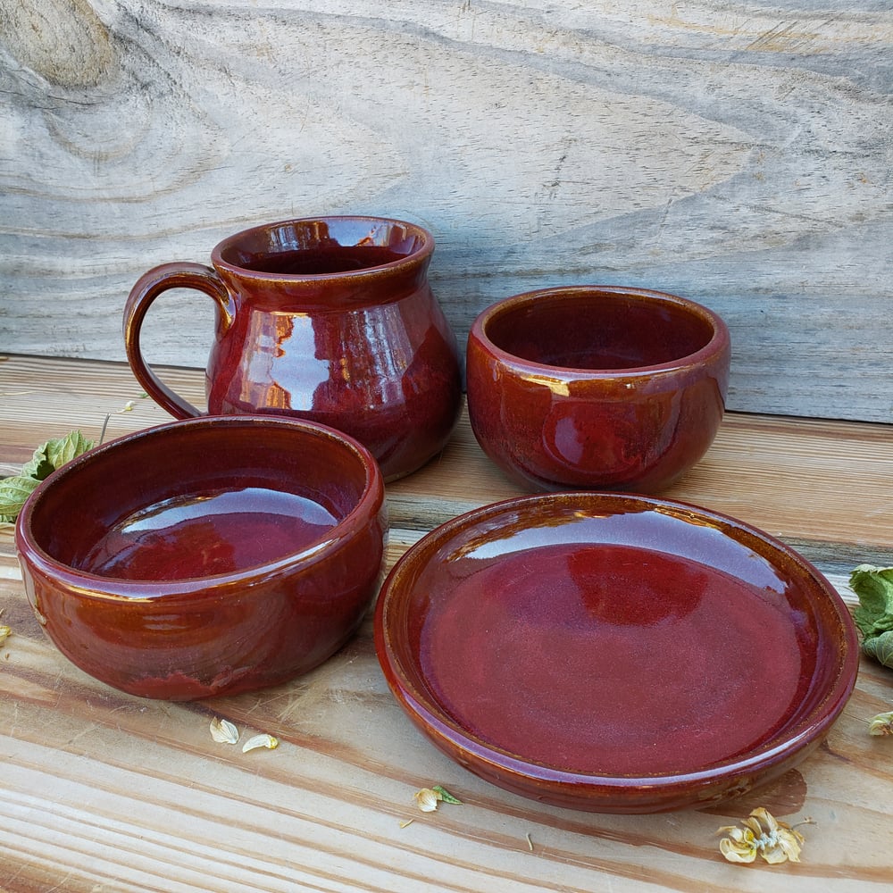 Image of Me Time 4-piece set: Red Osier (Red) 10/21