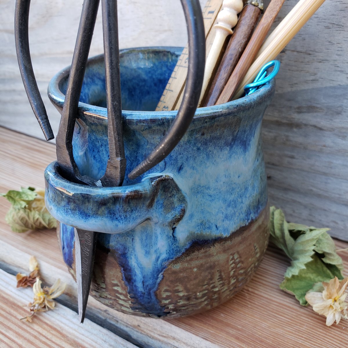 Image of Medium Crafter's Catch-all and snips: Nestled in the Forest under Bluebird Skies 10/21