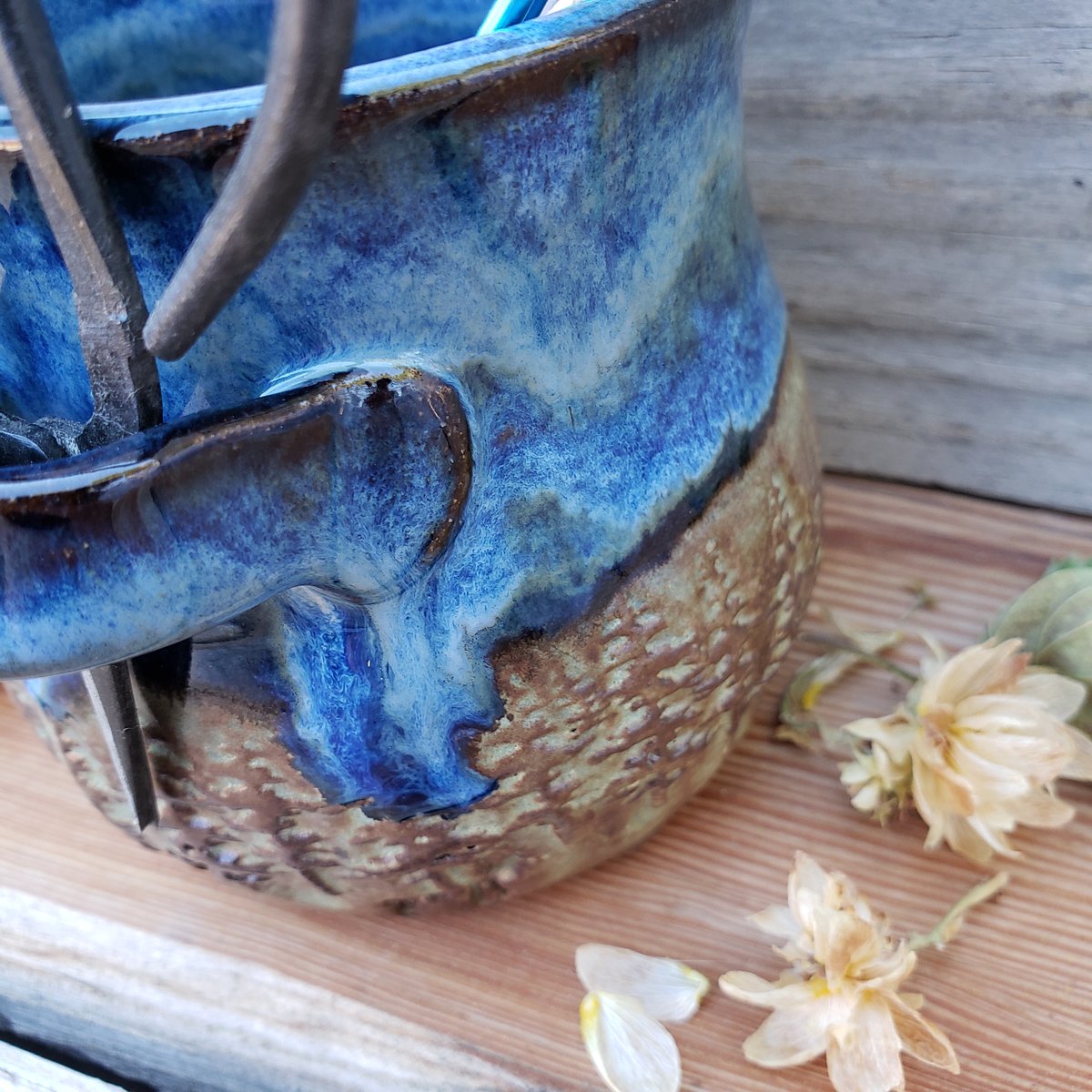 Image of Small Crafter's Catch-all & steel bonsai snips: Nestled in the Forest under Bluebird Skies #1 10/21
