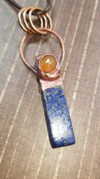 Image 1 of Lapis Lazuli with Green Onyx or Carnelian 