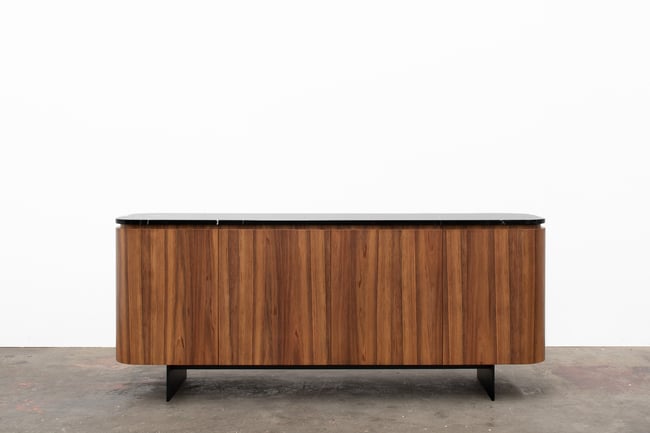 JEWELL SIDEBOARD IN TASMANIAN BLACKWOOD AND NERO MARBLE