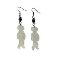 Image 2 of Skull halloweenie earrings