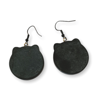 Image 2 of Halloweenie black cat earring punk