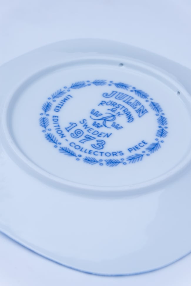 Rörstrand Christmas Plate 1973