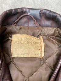 Image 3 of 60/70s SCHOTT IS-674-MS LEATHER JACKET 