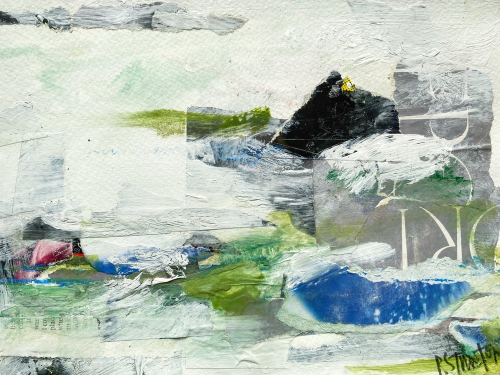 Image of 'Mounts Bay View' - Mixed Media Painting on Paper