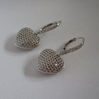 Image 5 of Kate Middleton Duchess of Cambridge Inspired Replikate Heart Leaf Drop Earrings