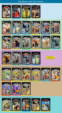 JTA MASTER set Vintage Card Back Trading Cards (set of 61): All Cards To-Date