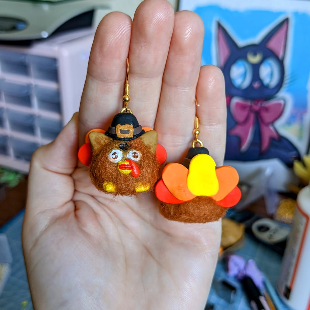 Image of Turkey Furby Earrings