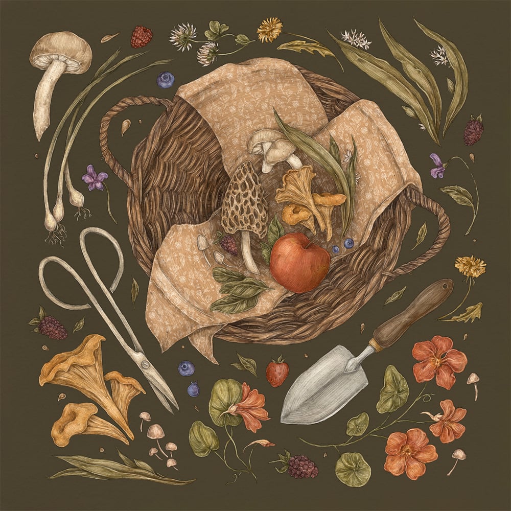 Image of Fall Foraging Print