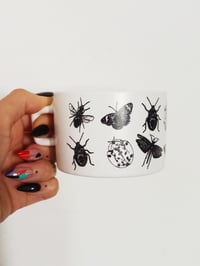 Image 2 of Coffee Mug with Insect Pattern 