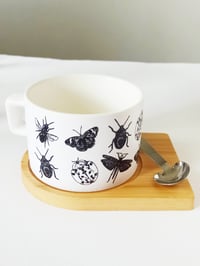 Image 1 of Coffee Mug with Insect Pattern 