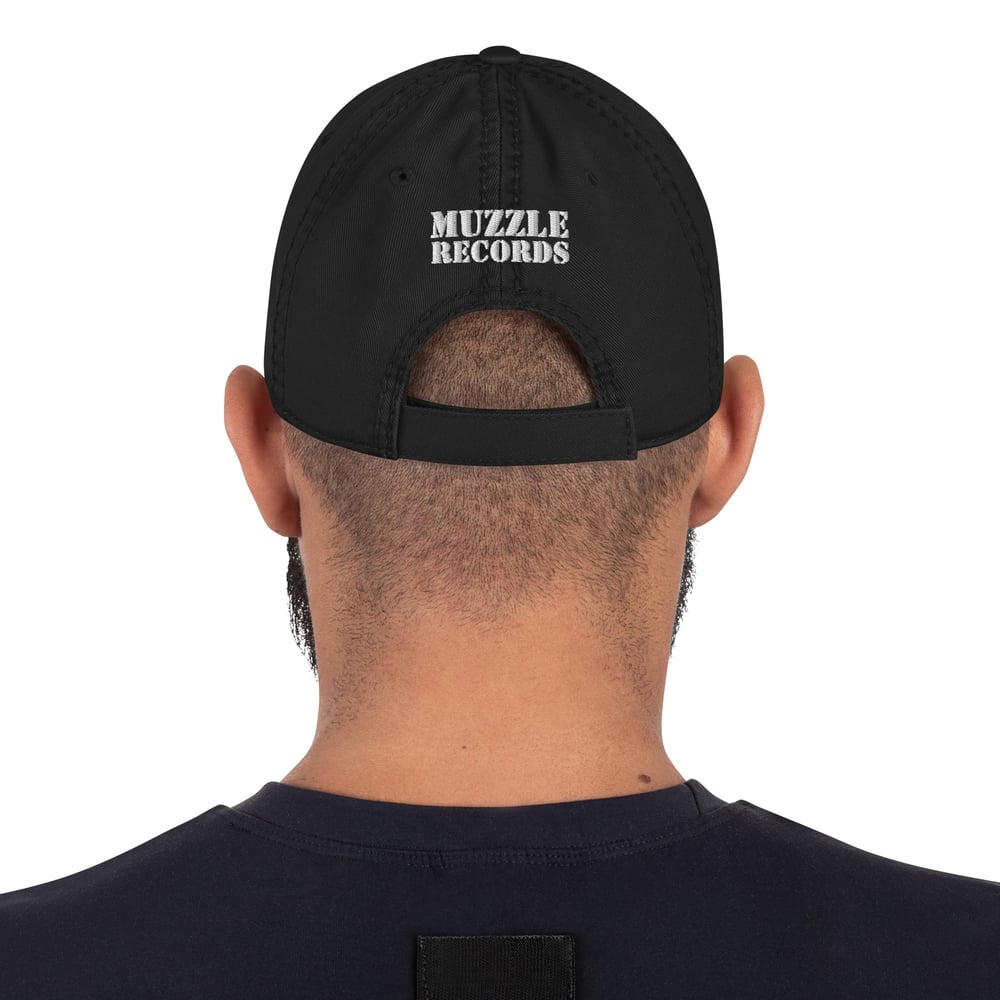 MUZZLE RECORDS Distressed Dad Hat | Otto Cap 104-1018