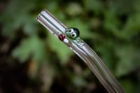 Image 3 of Frog with a Mushroom Glass Straw