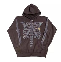 Image 1 of Skully Skeleton Rhinestone Jacket 