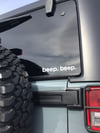 Beep Beep Decal