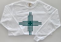Image 1 of Long Sleeve Zia Tee White