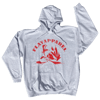 Winter Grey Excoriate Hoodie - Red