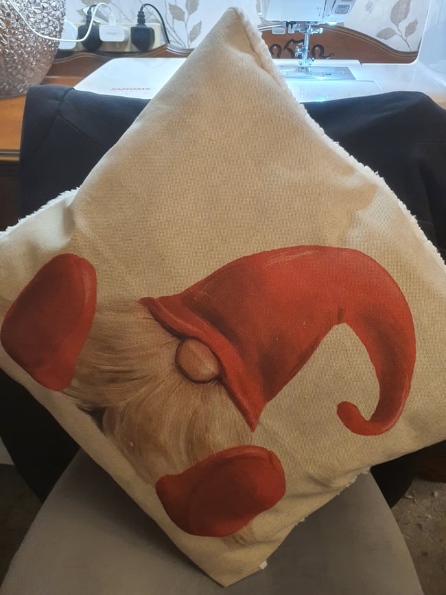 Christmas Cuddle Gnome cushion cover 