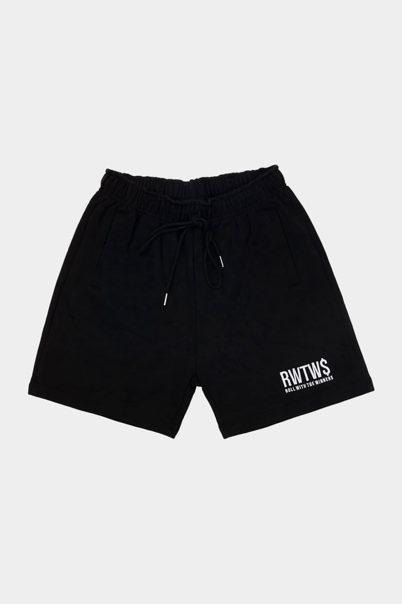 RWTW$ LOGO GYM SHORTS. | ROLL WITH THE WINNER$