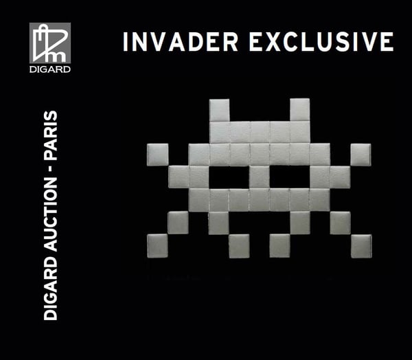 Image of INVADER EXCLUSIVE - Auction sale by DIGARD AUCTION 31/10/21