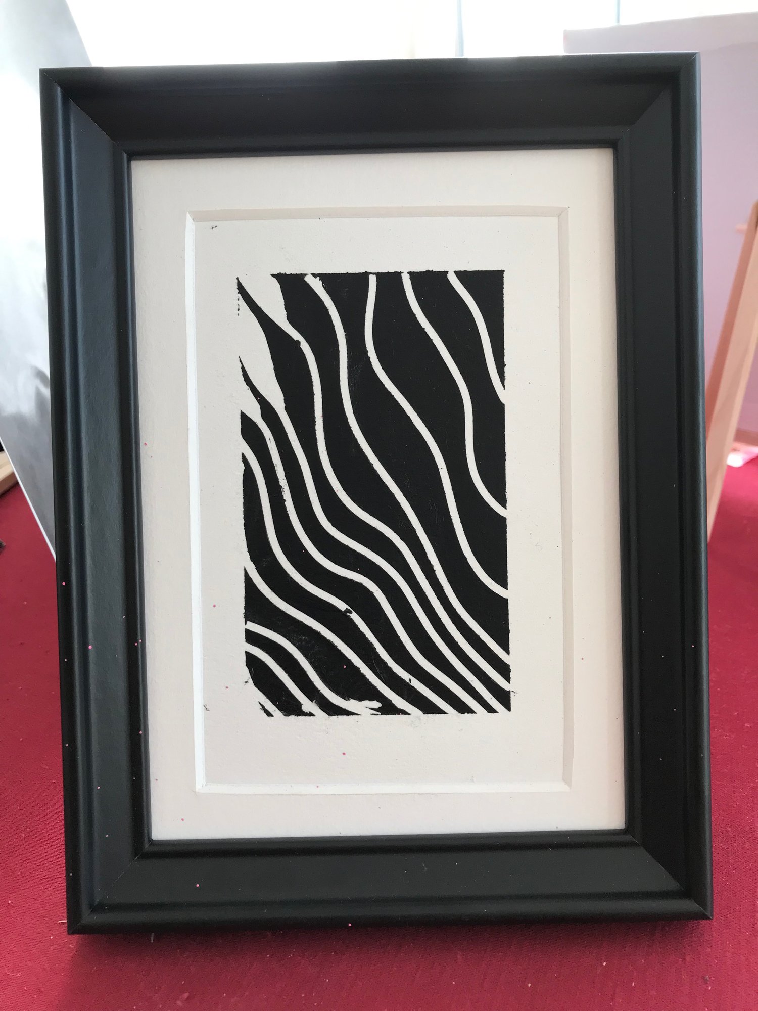 Paralels - acrylic on premium aquarelle paper, 10,4x14,7cm