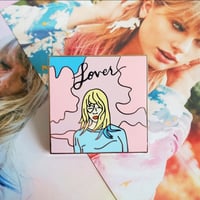 Image 3 of Lover Album Cover Enamel Pin
