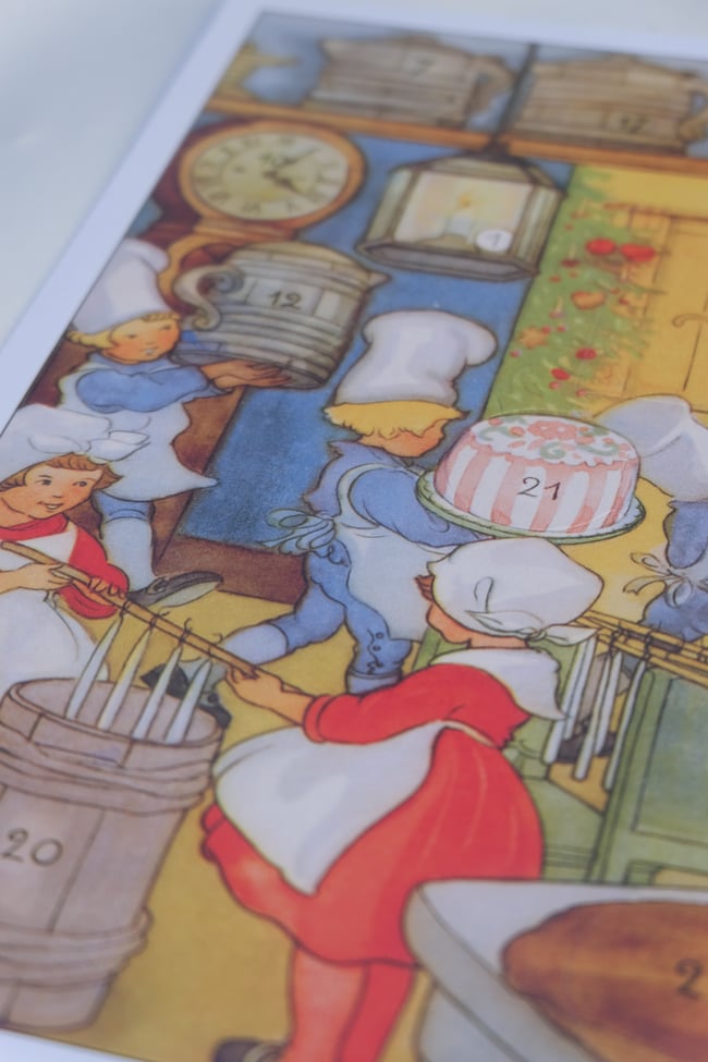 Vintage Style Advent Calendar 